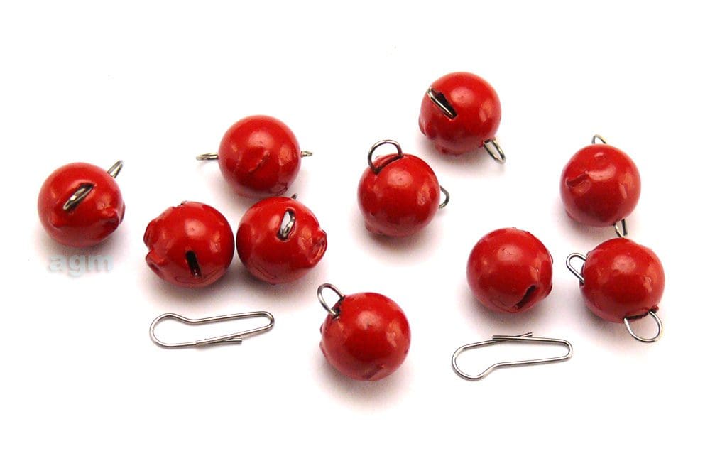 Agm Jiggle Cheb Head 2.5G Red 10Pcs