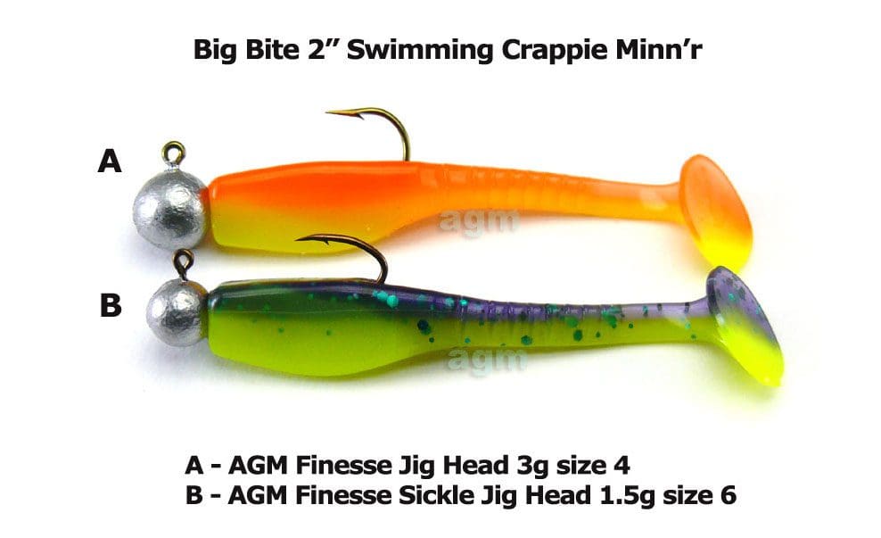 Big Bite 2&Quot; Swimming Crappie Minnr - Red/Chartreuse (9Pcs) - Image 2