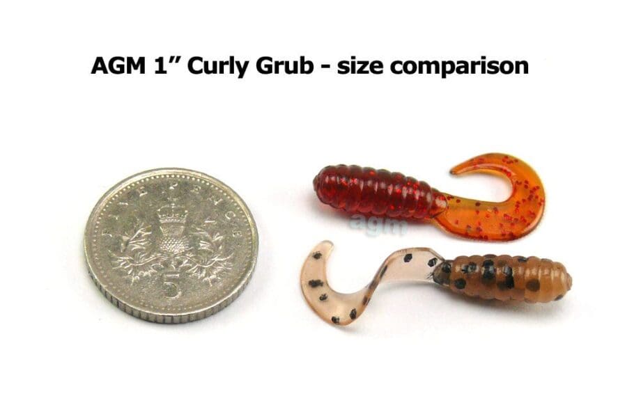 Agm 1&Quot; Curly Grub - Chartreuse Pearl (20Pcs) - Image 3