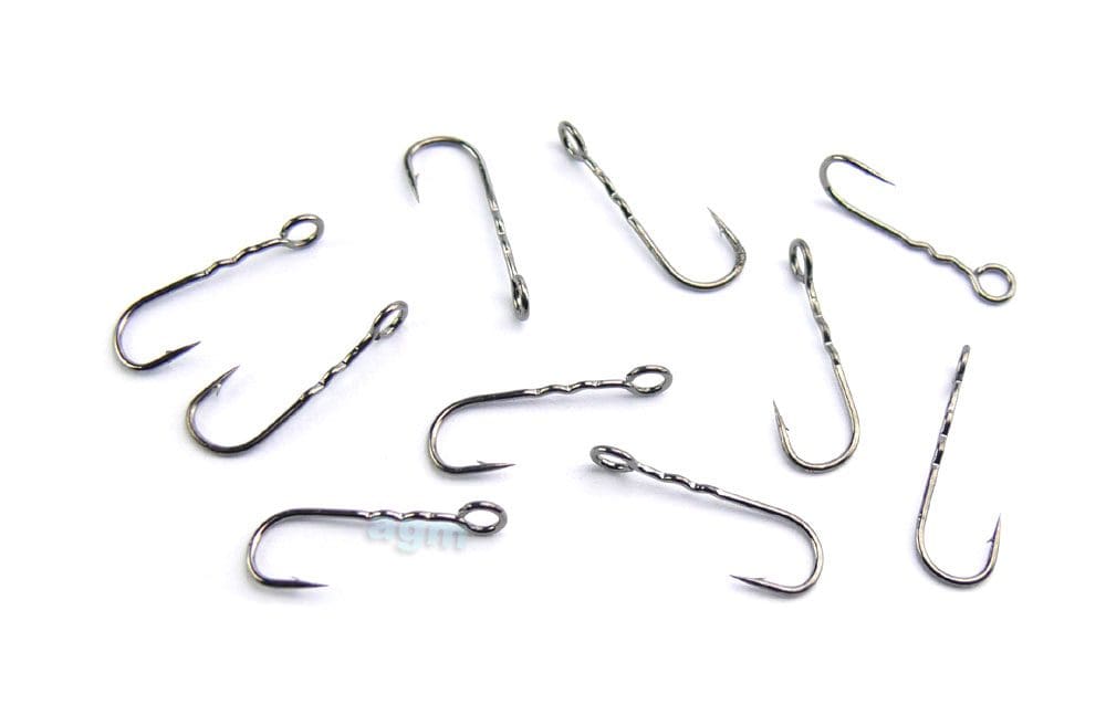 Crazy Fish Round Bend Fixative Joint Hook Size 10 15Pcs
