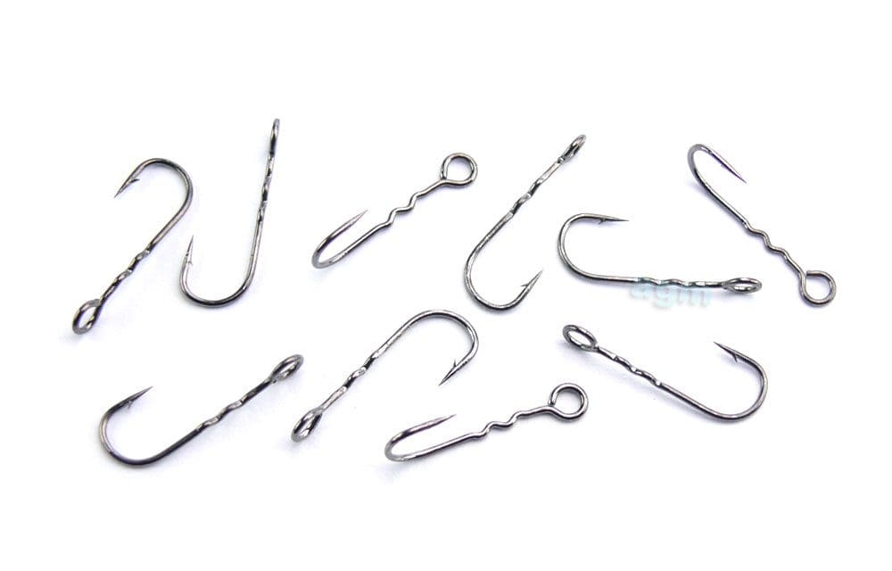 Crazy Fish Round Bend Fixative Joint Hook Size 8 10Pcs