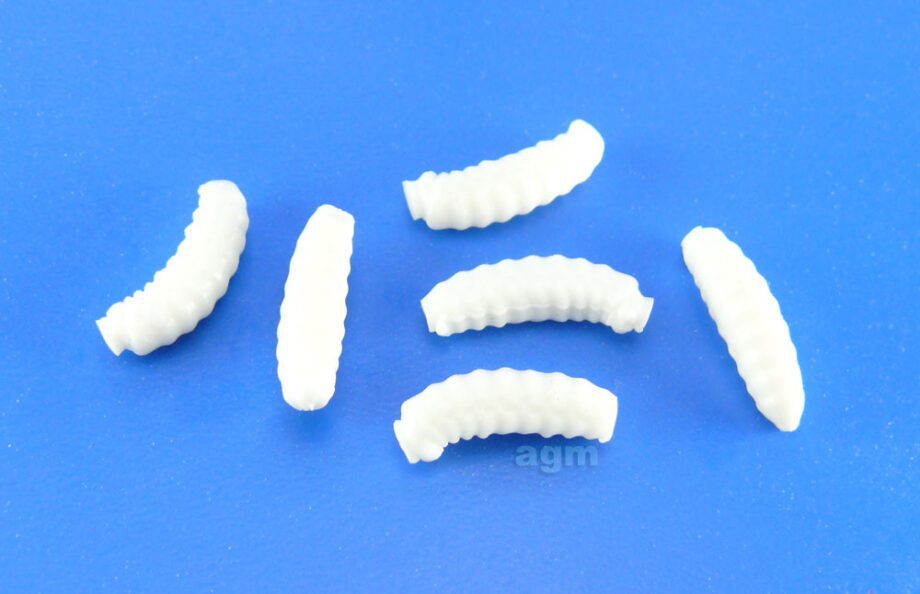 Crazy Fish 0.7In Mf Floating H Worm White 12Pcs