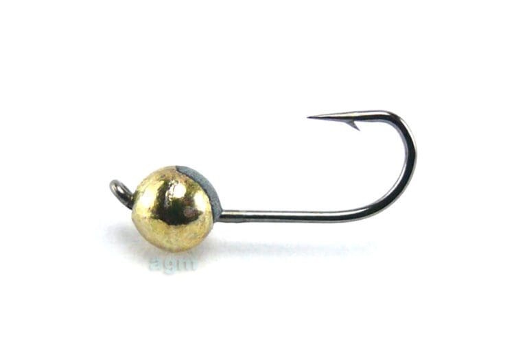 Crazy Fish Tungsten Jig Head Gold 0.45G Size 12 5Pcs