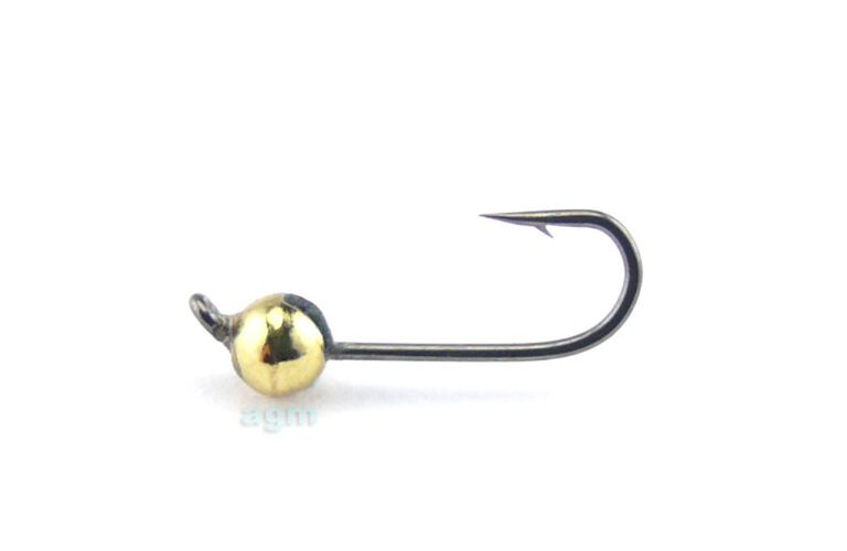 Crazy Fish Tungsten Jig Head Gold 0.2G Size 14 5Pcs