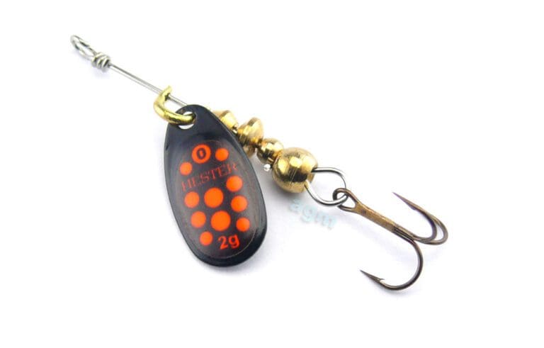 Hester Osprey Spinner 2G Black Orange Spots
